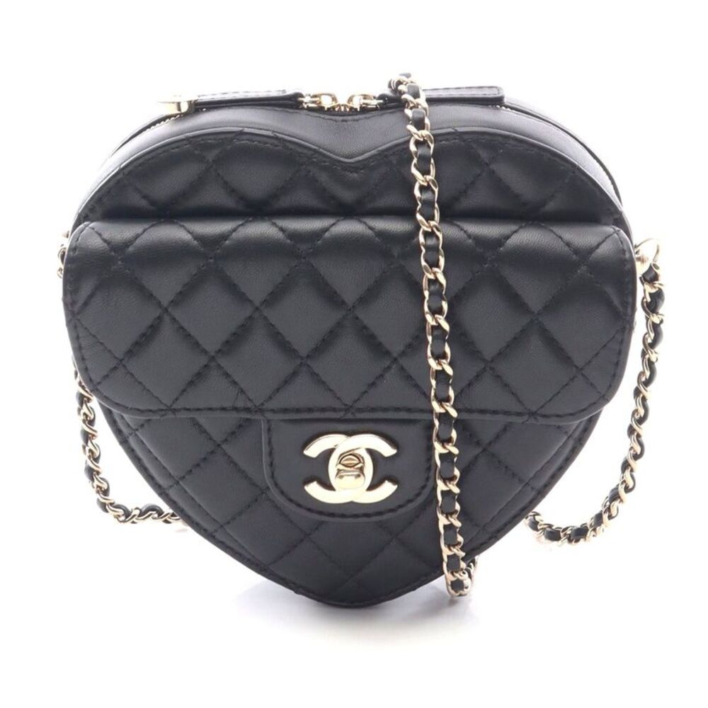 Chanel Matelasse Heart Shoulder Bag Lambskin